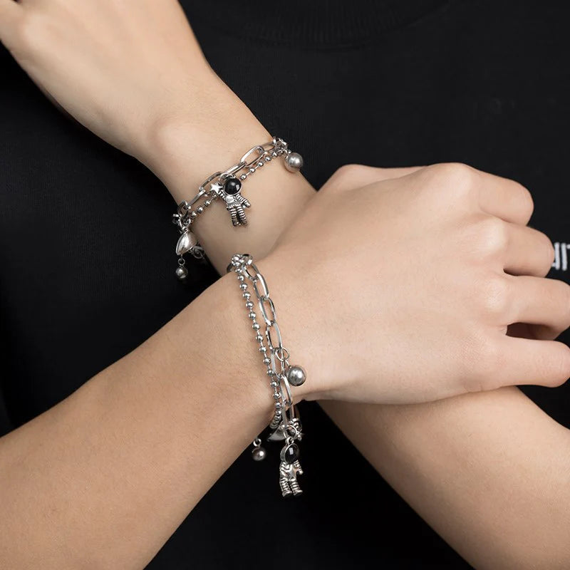 Branko Rings™ Astronaut Heart Chain Bracelets