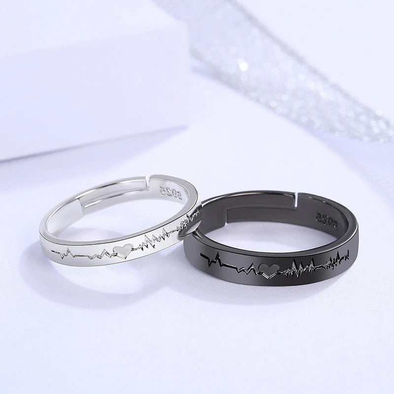 Branko Rings™ Black & White Promise Rings