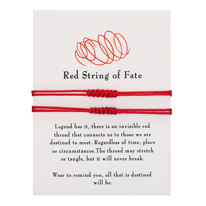 Branko Rings™ Red String of Fate Bracelets