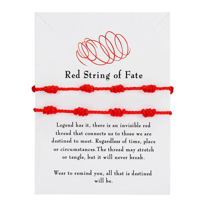 Branko Rings™ Red String of Fate Bracelets